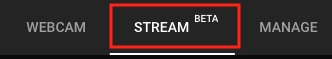 YouTube Stream button