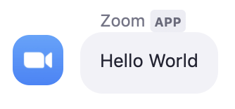 Chatbot Message