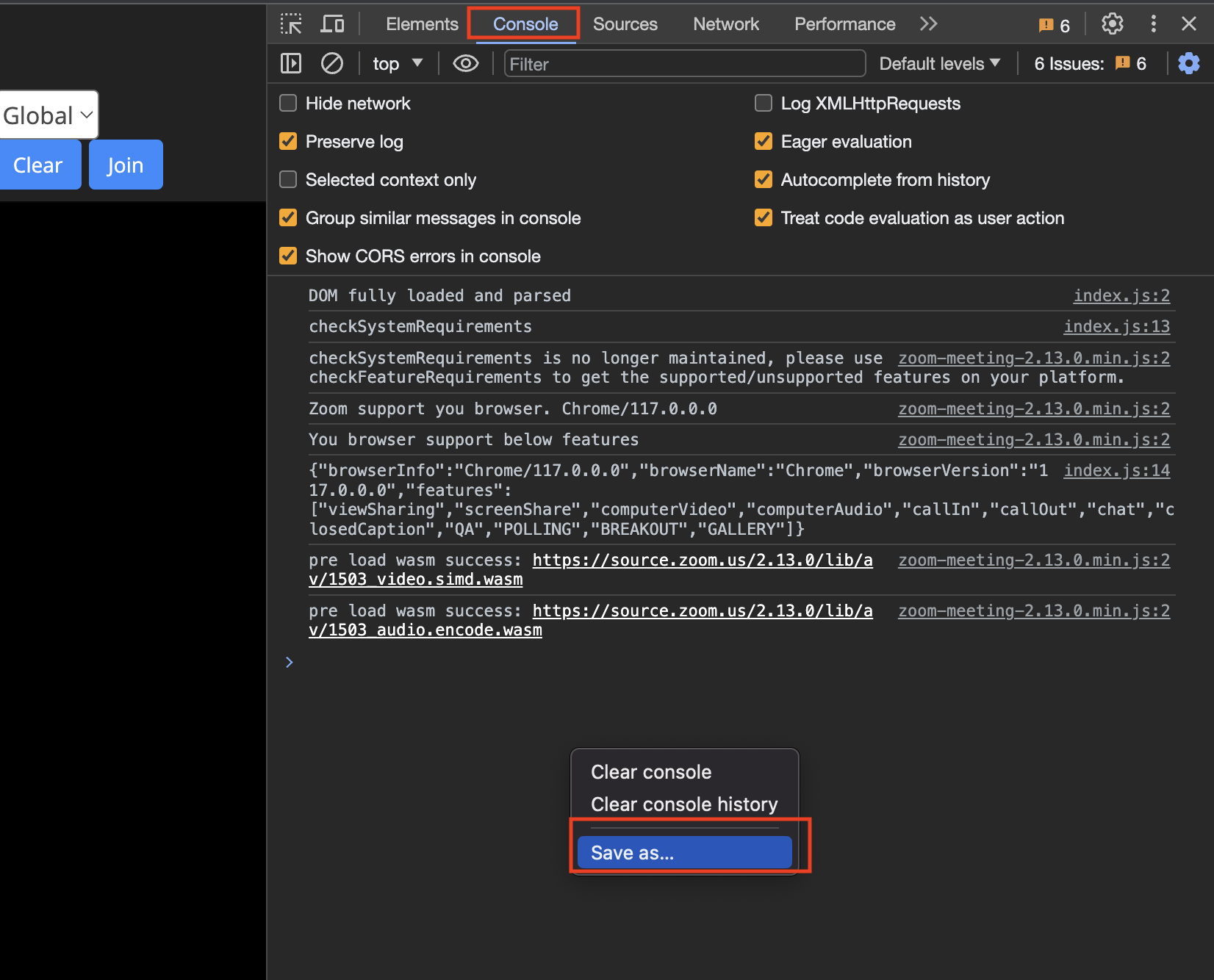 Web Console