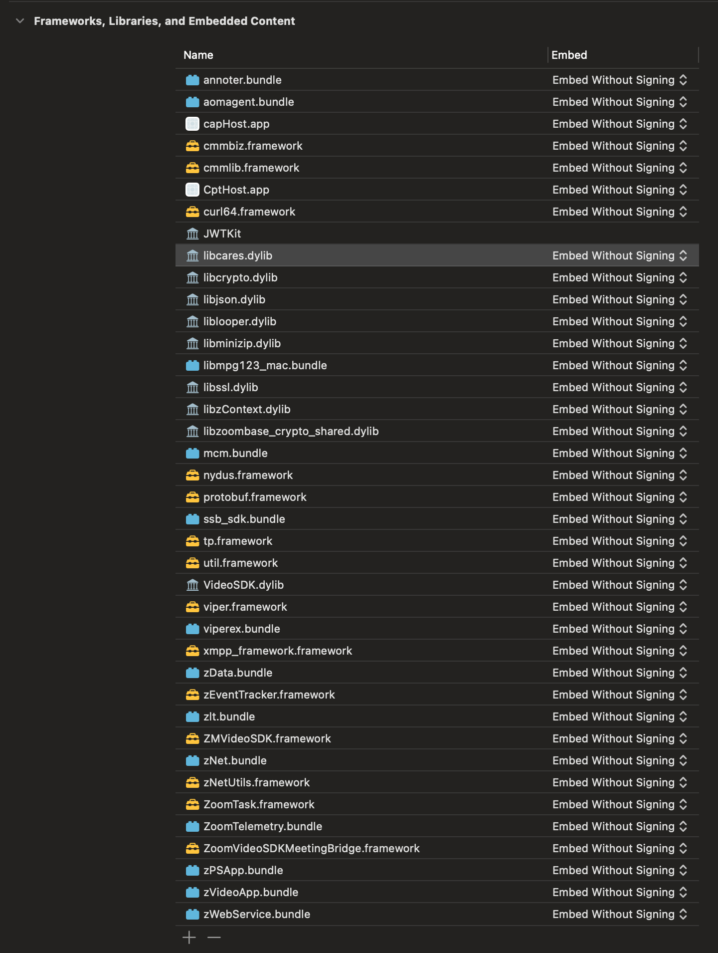 Embed frameworks