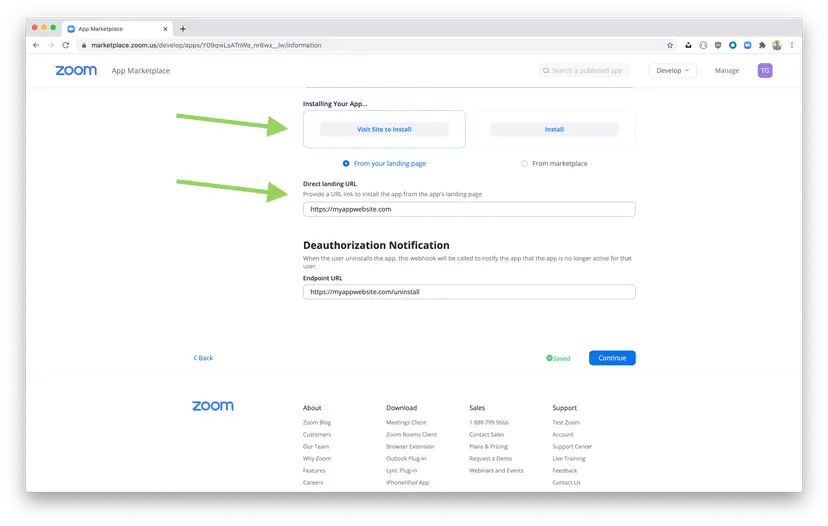 How to limit who can install my Marketplace App
