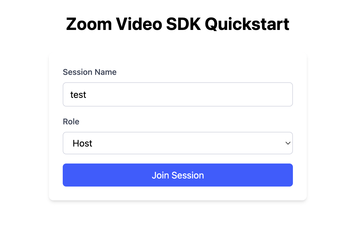 demo form screen
