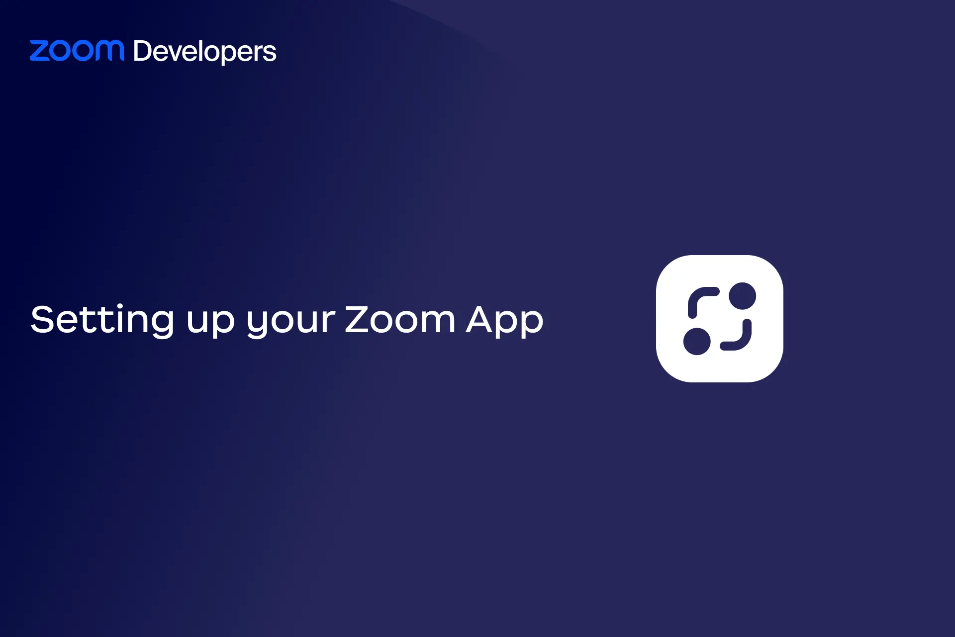Setting up your Zoom App