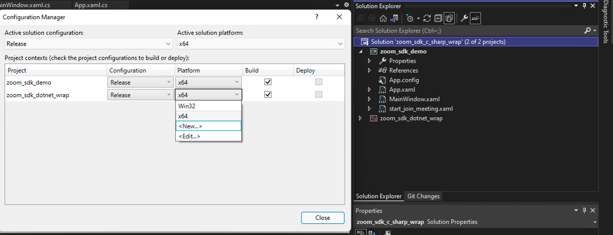 C# wrapper | Meeting SDK | Win