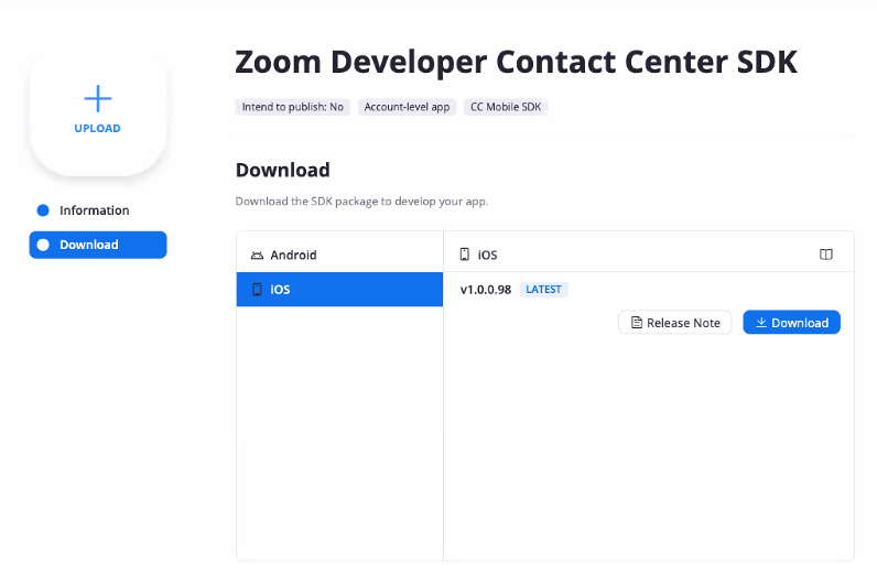 Download the iOS SDK
