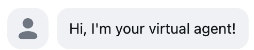 Screenshot of a sample message