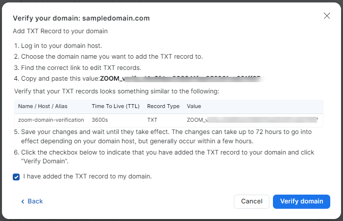 Verify your domains