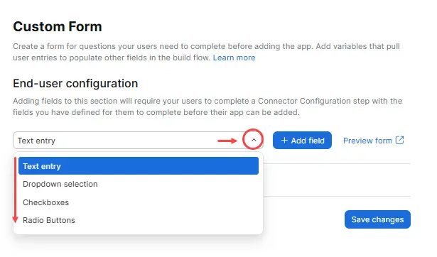 Creating custom forms - Build Flow - Zoom Developer Docs
