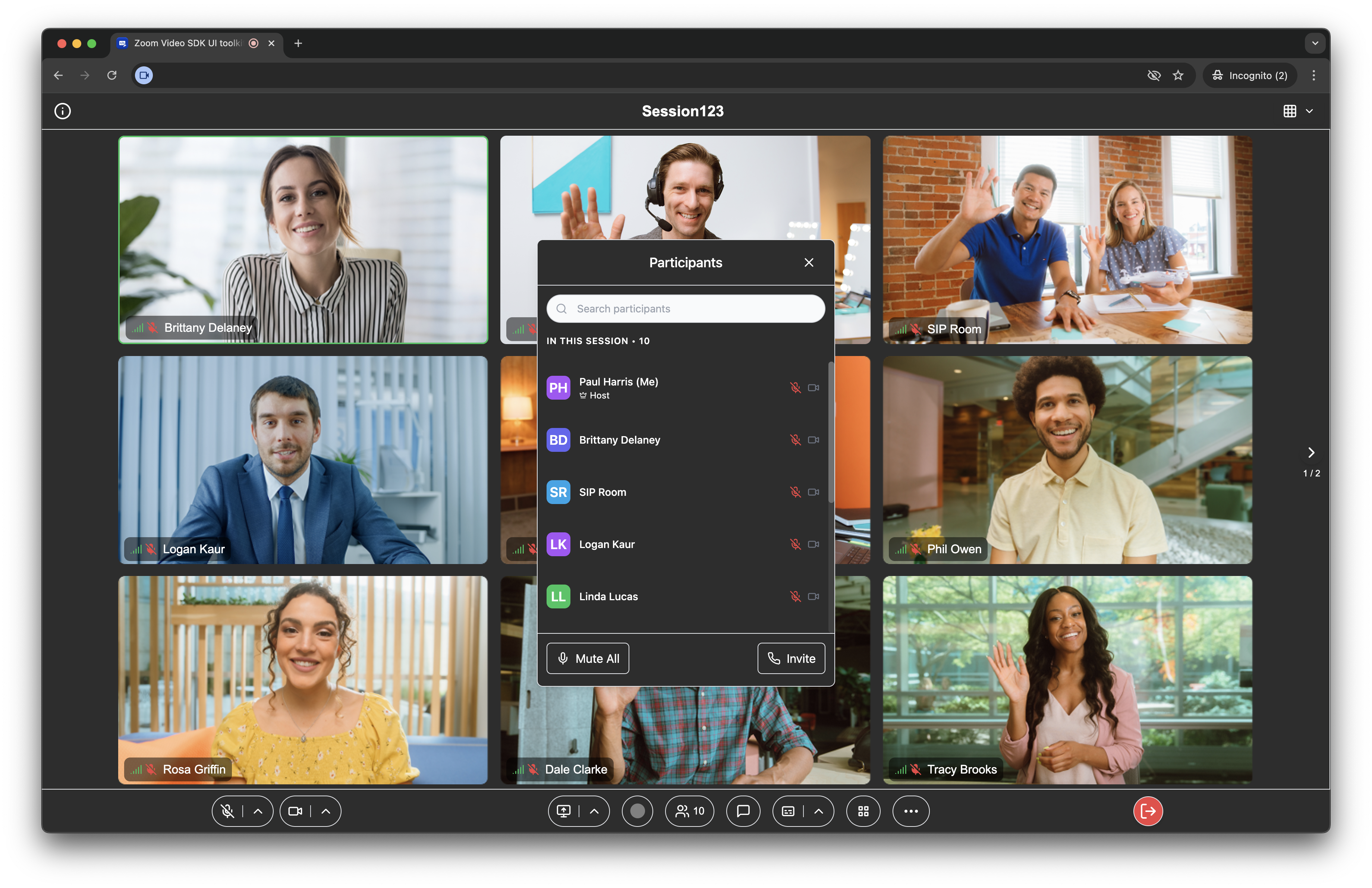 UI Toolkit gallery view users