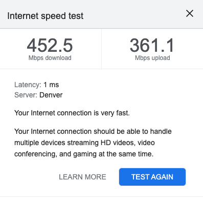 Network strength indicator